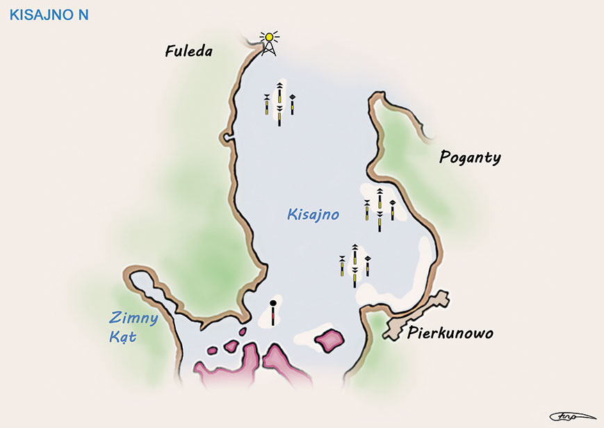 Poradnik - motorowodne Mazury - jeziora Kisajno i Tajty